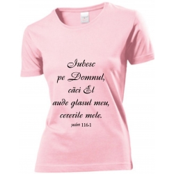 Tricou femei, Iubesc pe Domnul!